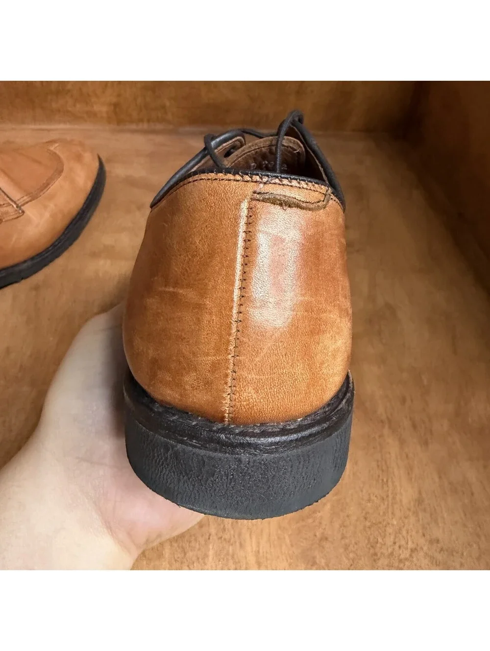 Allen Edmonds Malone Shoes Mens 11 D Brown Leather Split Toe Casual Derby USA